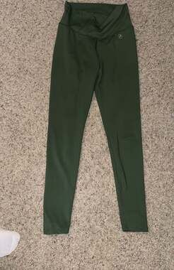 ABS2B Fitness Emana Shaper Scrunch Butt High Waisted Leggings in Army Green